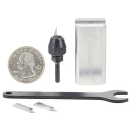 AMS-220 4-Piece Mini In-Groove Insert Engraving Tool Body/Knives Set, 1/8" Shank