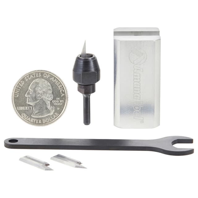 AMS-220 4-Piece Mini In-Groove Insert Engraving Tool Body/Knives Set, 1/8" Shank