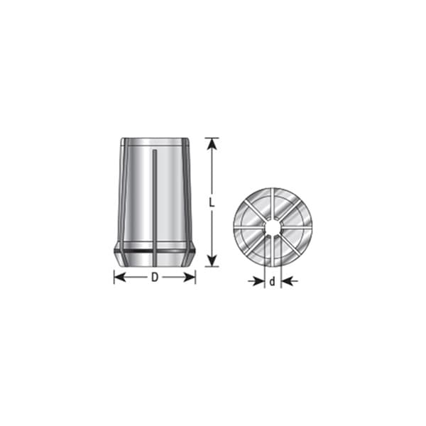 1/2" x 34mm CNC High Precision Spring Collet for RDO-20 /SYOZ-20/EOC12 Tool Holder