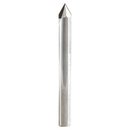 1/4" Dia x 1/8" CNC Polycrystalline Diamond 60° Engraving, V-Grooving and Chamfering Router Bit, 1/4" Shank
