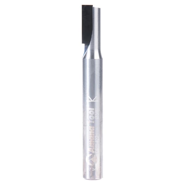 3/8" Dia x 5/8" Straight Plunge Down-Shear Polycrystalline Diamond Tipped Router Bit, Single Flute, 3/8" Shank