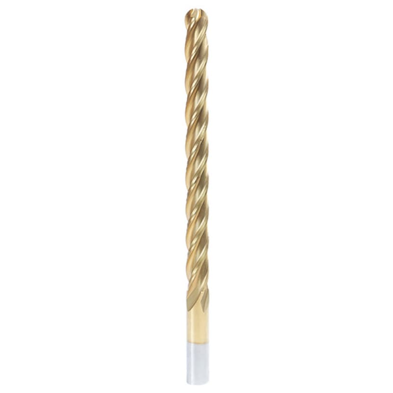 1/2" x 8" Foam Cutting Ball End Extended TiN Coated Up-Cut CNC Spiral Router Bit, 4-Flute, 1/2" Shank