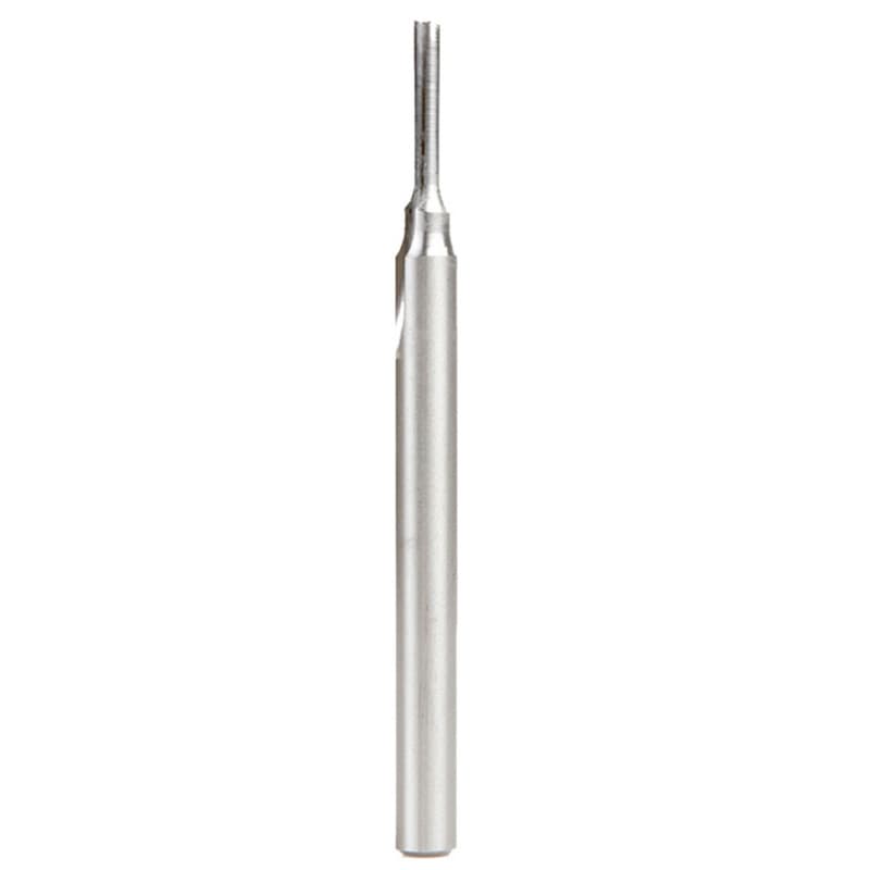 1/8" x 3-1/4" Plastic Cutting 'O' Straight Bit, 1-Flute, 1/4" Shank