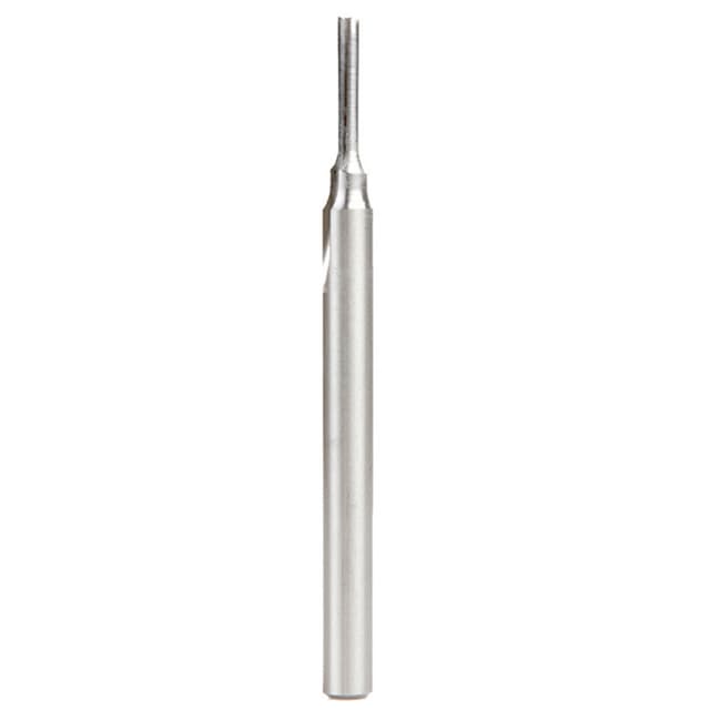 1/8" x 3-1/4" Plastic Cutting 'O' Straight Bit, 1-Flute, 1/4" Shank