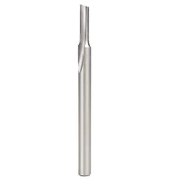 3/16" x 3-1/4" Plastic Cutting 'O' Straight Bit, 1-Flute, 1/4" Shank