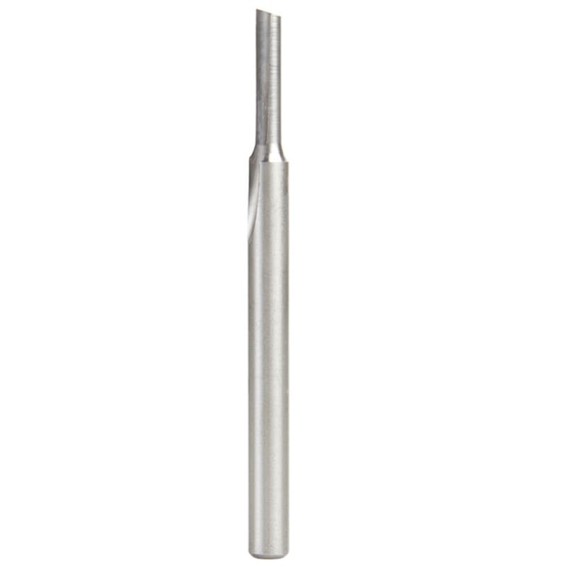 3/16" x 3-1/4" Plastic Cutting 'O' Straight Bit, 1-Flute, 1/4" Shank, 3/4" Cutting Height