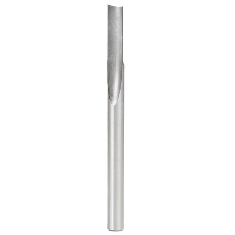 1/4" x 3-1/4" Plastic Cutting 'O' Straight Bit, 1-Flute, 1/4" Shank