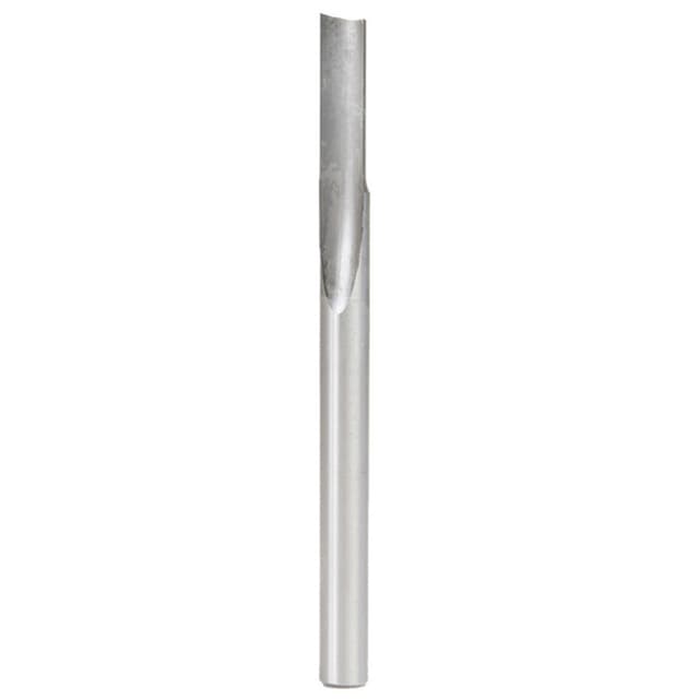 1/4" x 3-1/4" Plastic Cutting 'O' Straight Bit, 1-Flute, 1/4" Shank