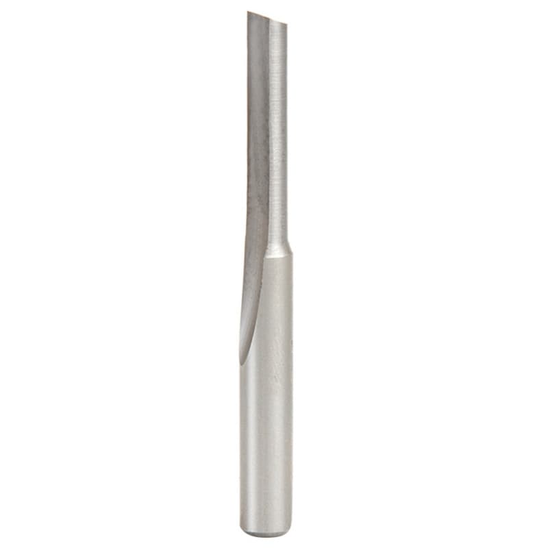 1/4" x 2-3/8" Plastic Cutting 'O' Straight Bit, 1-Flute, 1/4" Shank