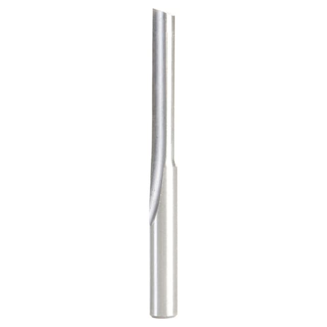 1/4" x 1-1/4 HSS Single 'O' Flute, Straight Plastic Cutting Router Bit, 1-Flute, 1/4" Shank