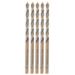 1/8" x 2-3/4" Plastic Drill Bit, 1/8" Shank (5 Pack)
