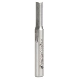 3/16" x 2" Plastic Cutting 'O' Straight Bit, 2-Flute, 1/4" Shank