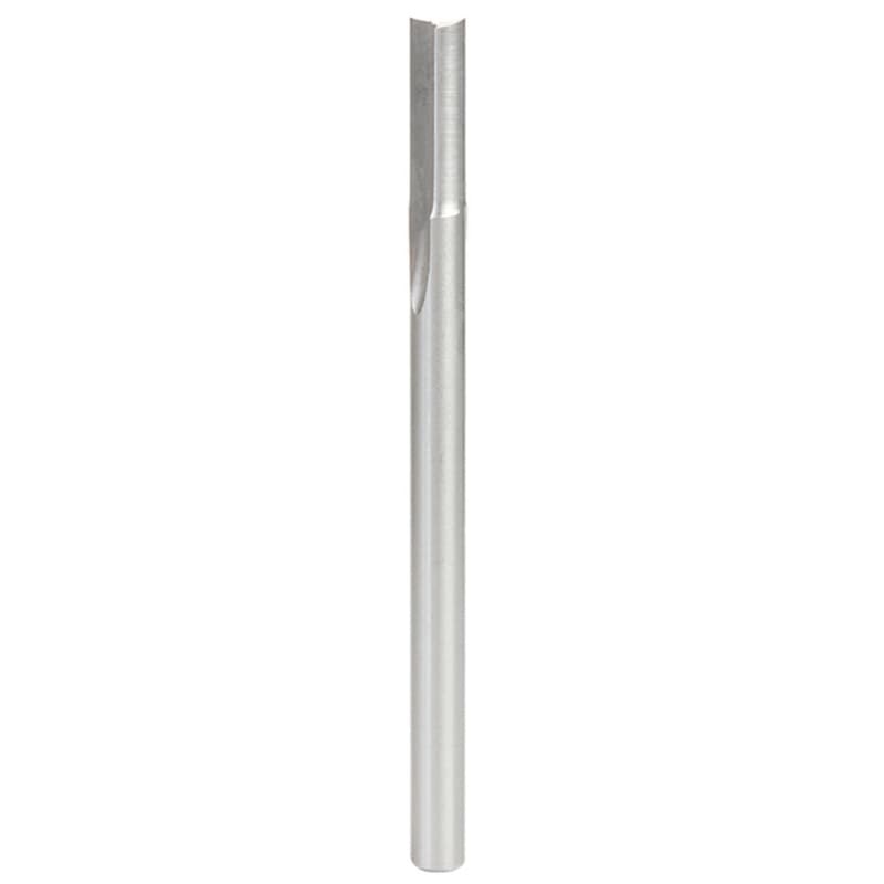 1/4" x 3-3/4" Plastic Cutting 'O' Straight Bit, 2-Flute, 1/4" Shank