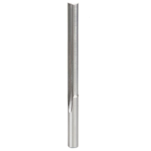1/4" x 3-1/4" Plastic Cutting 'O' Straight Bit, 2-Flute, 1/4" Shank, 2" Cutting Height