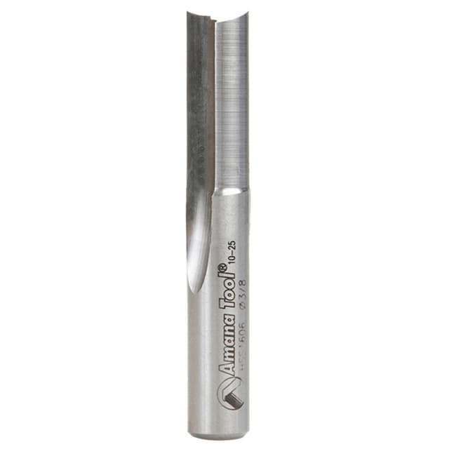 3/8" x 2-1/2" Plastic Cutting 'O' Straight Bit, 2-Flute, 3/8" Shank