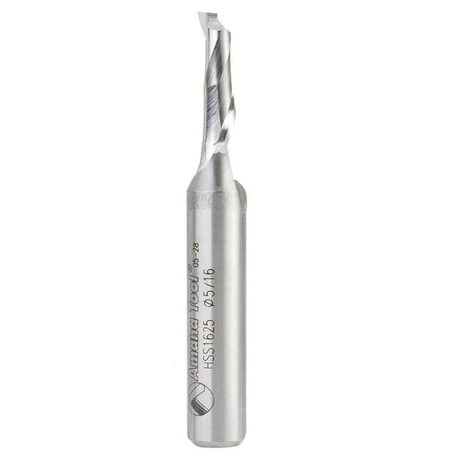 5/16" x 3-1/2" Aluminum Cutting Up-Cut Spiral Router Bit, 1-Flute, 1/2" Shank