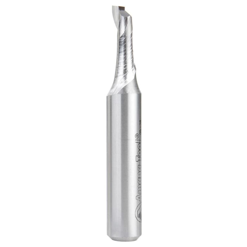 21/64" x 3-1/4" Aluminum Cutting Up-Cut Spiral Router Bit, 1-Flute, 1/2" Shank