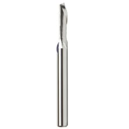 1/4" x 2-3/4" Aluminum Cutting Down-Cut Spiral Router Bit, 1-Flute, 1/4" Shank