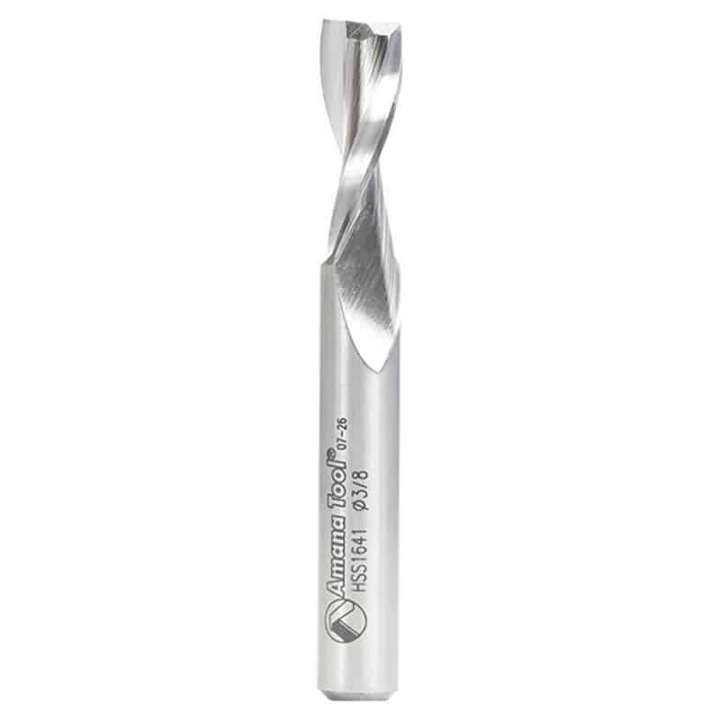 3/8" x 3" Aluminum Cutting Up-Cut Spiral Router Bit, 2-Flute, 3/8" Shank