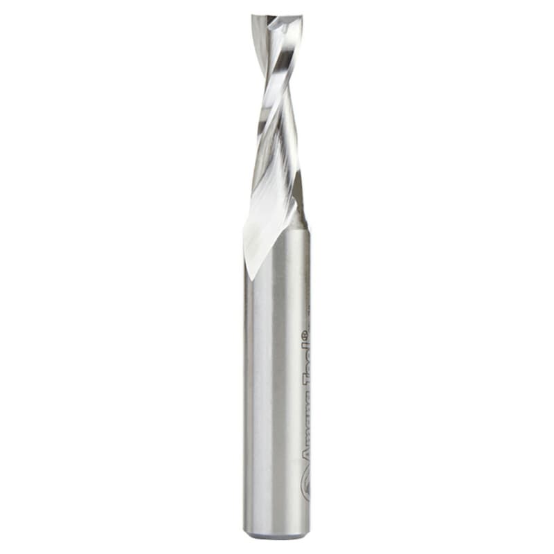3/8" x 3-3/4" Aluminum Cutting Up-Cut Spiral Router Bit, 2-Flute, 1/2" Shank