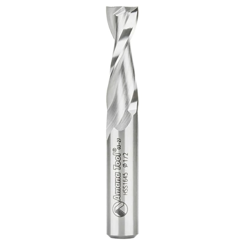 1/2" x 3-1/2" Aluminum Cutting Up-Cut Spiral Router Bit, 2-Flute, 1/2" Shank