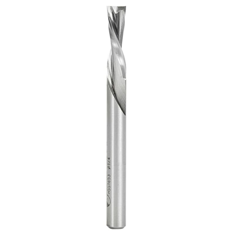 1/4" x 2-3/4" Aluminum Cutting Down-Cut Spiral Router Bit, 2-Flute, 1/4" Shank