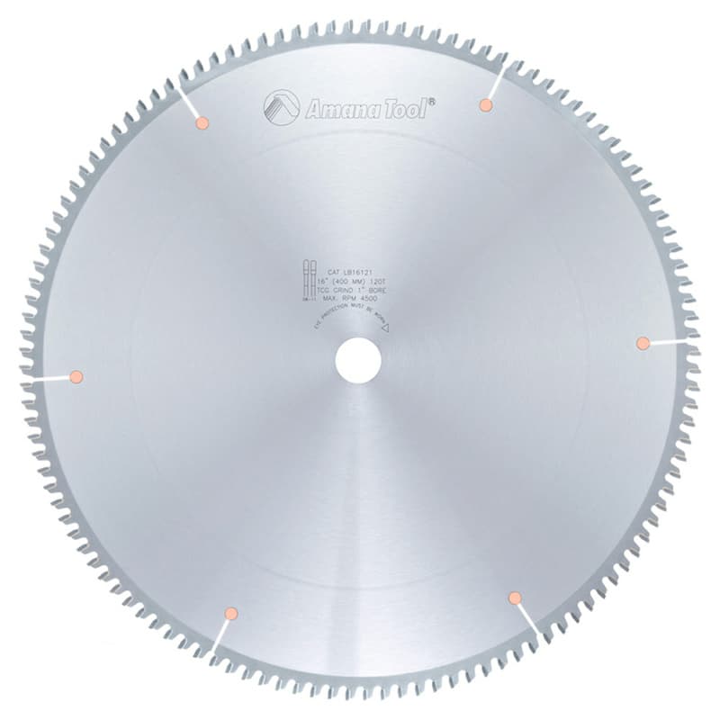 16" x 120 Teeth Non-Melt Plastic Saw Blade