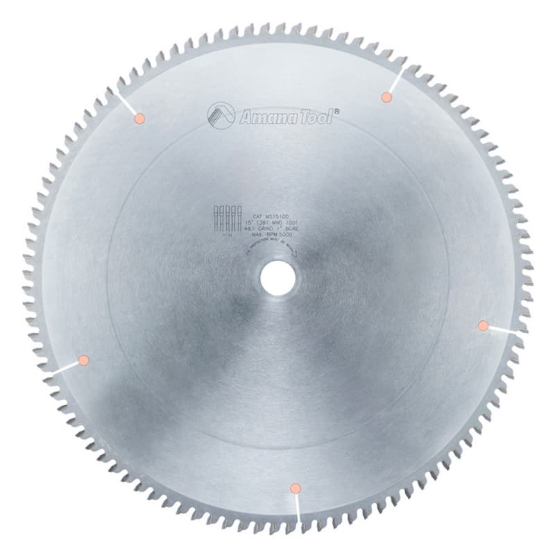 15" x 100 Teeth Rip/Cross-Cut Miter Saw Blade
