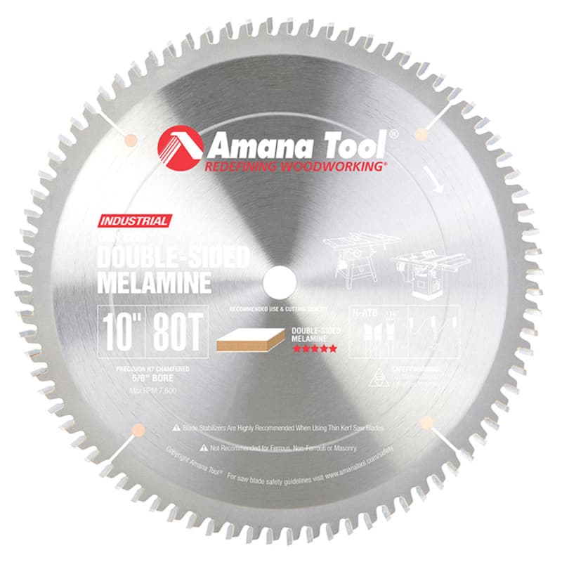 10" x 80 Teeth Double-Face Melamine Saw Blade
