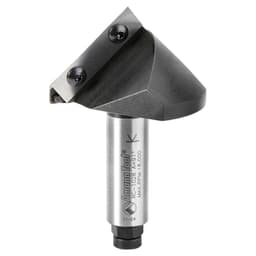 2-5/8" x 3-7/8" 91° CNC Insert V-Groove Router Bit, 1-Flute, 3/4" Shank