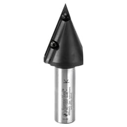 1-1/2" x 4-1/4" 45° CNC Insert V-Groove Router Bit, 1-Flute, 3/4" Shank