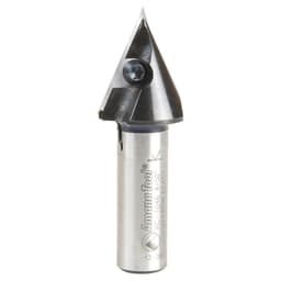 7/8" x 2-9/16" 50° CNC Insert V-Groove Router Bit, 1-Flute, 1/2" Shank