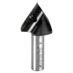 1-7/32" x 2-9/16" 70° CNC Insert V-Groove Router Bit, 1-Flute, 1/2" Shank