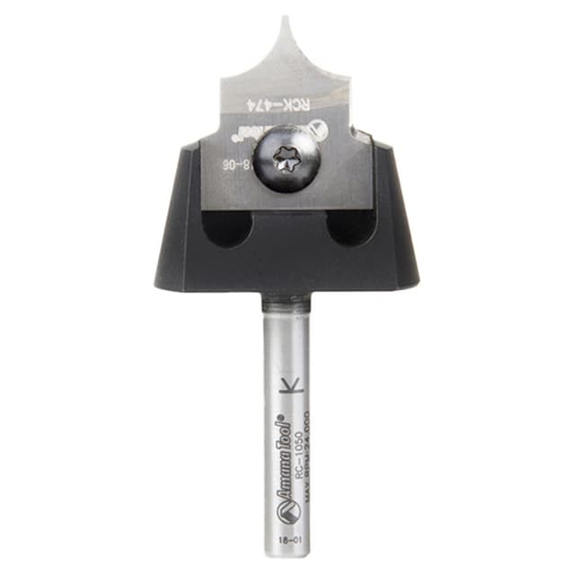 RC-1060 5/16" Radius x 7/8" x 5/16" Tru Point Roundover Insert CNC System Router Bit, 1/4" Inch Shank