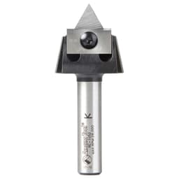 RC-1065 7/8" x 1/2" 60° Tru Point CNC System Insert V-Groove Router Bit, 1/2" Shank