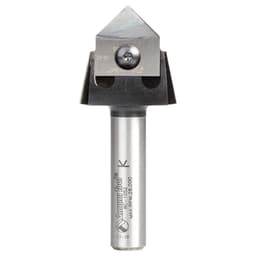 RC-1067 7/8" x 3/8" 90° Tru Point CNC System Insert V-Groove Router Bit, 1/2" Shank