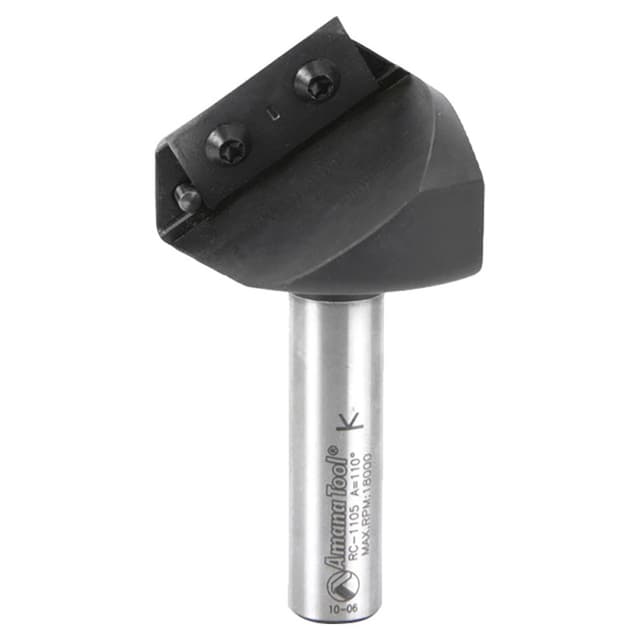 1-3/4" Dia x 5/8" CNC Insert V-Groove 110°, 1/2" Shank