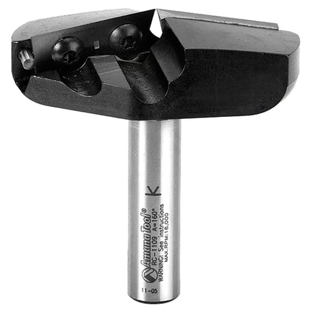 Insert V-Groove 160° x 13/64 x 1/2" Shank CNC Router Bit