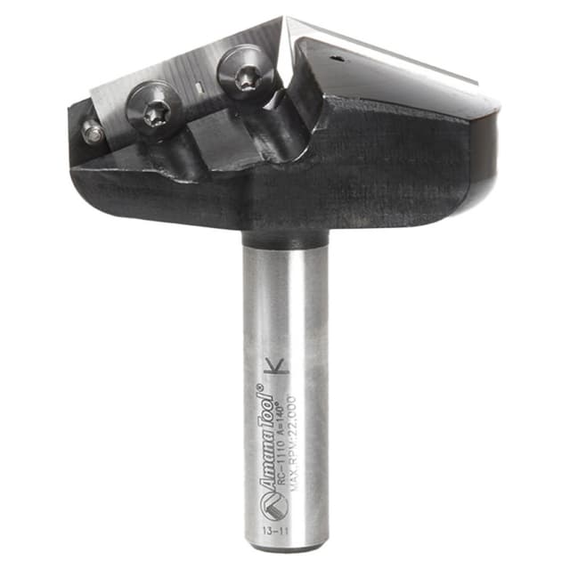 2-13/64" Dia x 13/32" CNC Insert V-Groove 140° Router Bit1/2" Shank