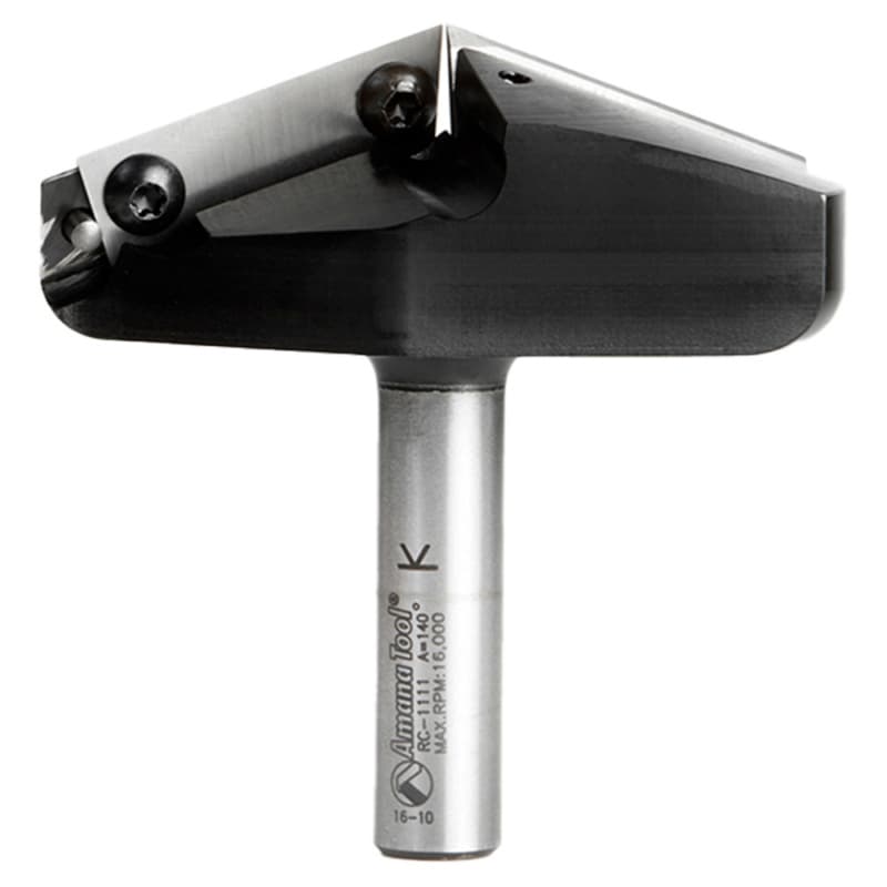 Insert V-Groove 140° x 3-5/64 Dia x 1/2 x 1/2" Shank CNC Router Bit