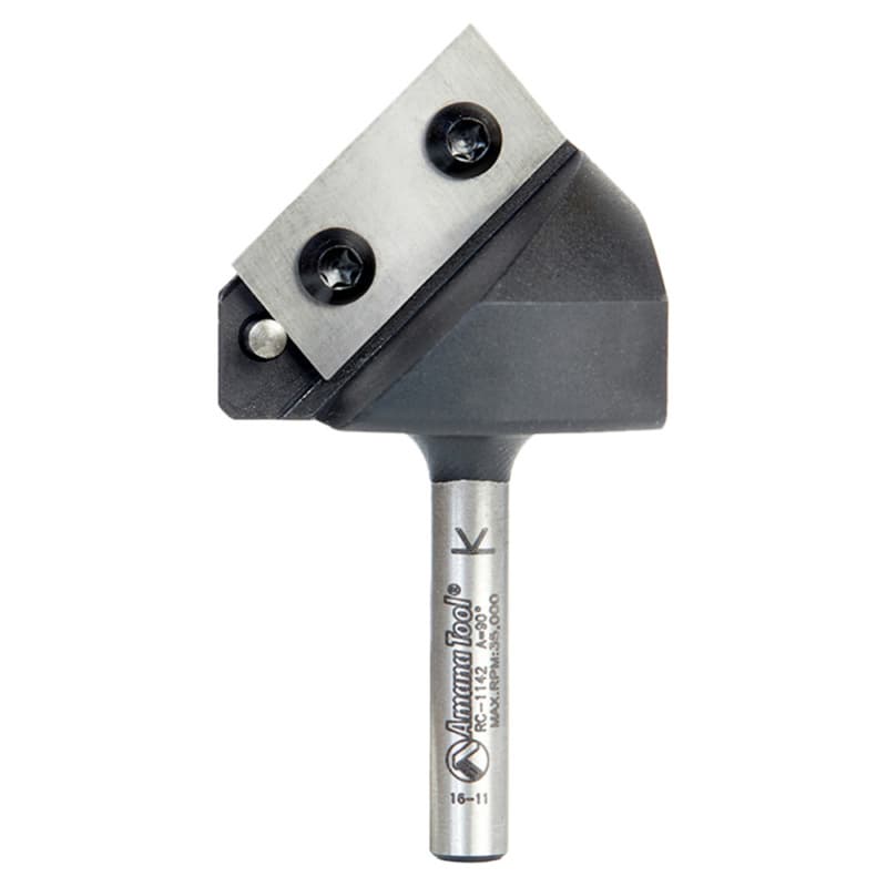 Insert V-Groove 90° x 3/4" x 1/4" Shank CNC Router Bit