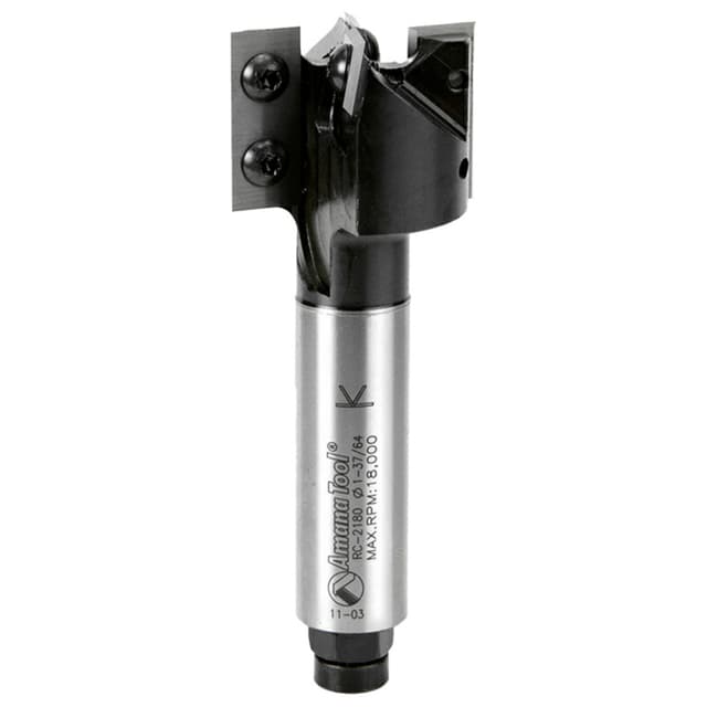 1-37/64" Dia x 1-5/32" CNC Insert Super Plunge Bit, 3/4" Shank