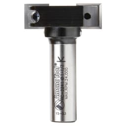 1-1/2" Dia x 15/32" Insert Carbide Mini Spoilboard Surfacing, Rabbeting, Flycutter, Slab Leveler/Surface Planer Router Bit, 1/2" Shank