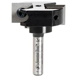 1-1/4" Dia x 15/32" Insert Carbide Mini Spoilboard Surfacing, Rabbeting, Flycutter, Slab Leveler/Surface Planer Router Bit, 1/4" Shank