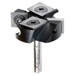 1-1/2" Dia x 1/2" Insert Carbide Mini Spoilboard Surfacing, Rabbeting, Flycutter, Slab Leveler/Surface Planer Router Bit, 1/4" Shank