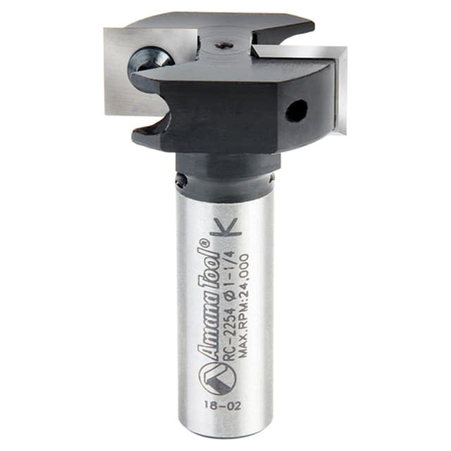 1-1/4" Dia x 15/32" Insert Carbide Mini Spoilboard Surfacing, Rabbeting, Flycutter, Slab Leveler/Surface Planer Router Bit, 1/2" Shank