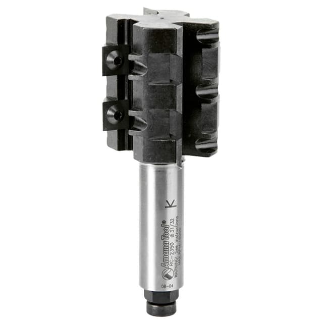 2" Dia x 2-13/64" CNC Rough Rabbeting/Sizing Insert Router Bit, 3/4" Shank