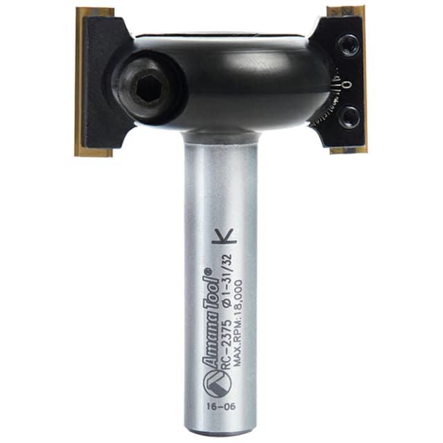 2" Dia x 31/32" In-Bevel Insert Adjustable Chamfer Router Bit for CNC Handheld/Router Table, 1/2" Shank