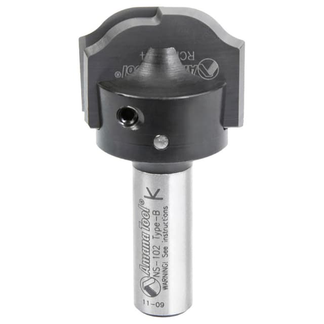 RC-2484 1-7/64" x 1/4" CNC Insert Nova System Ogee Raised Panel Bit, 1/2" Shank for MDF/Wood Cabinet Door