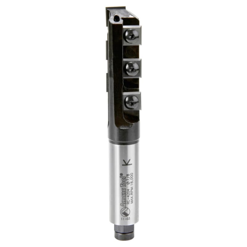 7/8" Dia x 2-7/16" CNC Insert Stagger Tooth Router Bit, 3/4" Shank